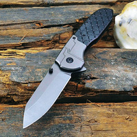 Couteau pliant d'extérieur en acier inoxydable - Couteau miniature compact multifonctionnel portable pour les barbecues en plein air