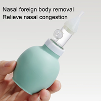 Aspirateur nasal pour bébé à embout en silicone souple, aspirateur nasal portable en TPE pour nourrissons, nettoyeur de nez pour nouveau-nés