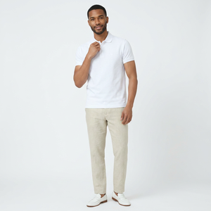 T-shirt à col montant personnalisé avec logo, manches courtes, coupe classique, 100% coton, fibre de bambou, écologique, respirant, séchage rapide - Product Image 1