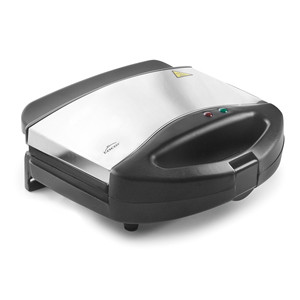 Piastra per sandwich nera antiaderente a doppia piastra, tostapane a 2 fette per uso in cucina - Product Image 2