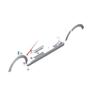 La imprimación para cejas de rueda delantera izquierda 51119450647 es adecuada para BMW <span class=keywords><strong>MINI</strong></span> ONE F56LCI - Product Image 3