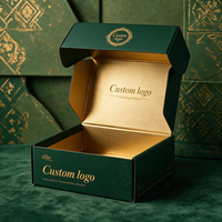 Boîtes d'emballage vertes, boîtes d'expédition, emballages en carton ondulé, boîtes personnalisées pour envoi postal avec logo