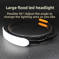 Lampade Frontali LED Ricaricabili con Fascio Regolabile, Portatili, Classificate IP44, Batteria da 7500mAh per Adulti - Campeggio, Escursionismo, Caccia e Pesca