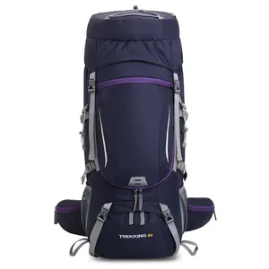 Mochila de caminhada para acampamento ao ar livre mochila esportiva de grande capacidade para montanhismo