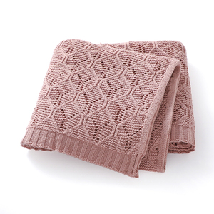 Coperta in Maglia per Neonati con Motivo a Onde, Morbida e Traspirante, Unisex per Neonati e Bambini - Product Image 2