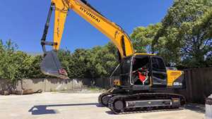 Excavatrice lourde Hyundai 220LC-9S d'occasion de 20 à 22 tonnes sur chenilles avec moteur Daewoo à noyau du fabricant d'origine - Product Image 3