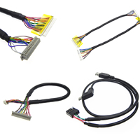 Câble adaptateur LVDS 40 broches 1CH 6BITV, faisceau de câbles avec isolation PVC/PTFE, conducteur en cuivre étamé, homologué 12V pour applications électroniques