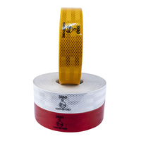ECE104R Blanc Jaune Rouge Camion Véhicule Autocollants réfléchissants en rouleau Ruban réfléchissant pour camion Voiture Remorque
