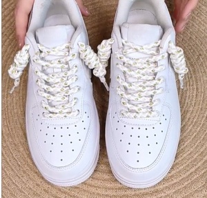 Lacets en coton et chanvre tressés de 7 mm, lacets en corde torsadée pour chaussures en toile, lacets ronds durables, confortables et élégants pour baskets - Product Image 6