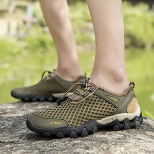 <span class=keywords><strong>Chaussures</strong></span> de randonnée et de pêche pour hommes, légères, avec empeigne en maille souple, pour le printemps, l'été et l'automne - Product Image 6