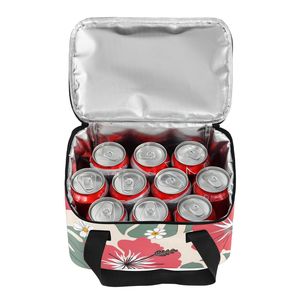 Sac isotherme portable à imprimé floral personnalisé, grand sac isotherme pour le déjeuner, sac à lunch thermique pour les aliments, pique-nique, activité de plein air - Product Image 6
