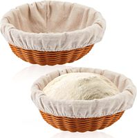 Panier de levage rond Yulin Jiafu pour la levure de pain, kit de démarrage pour la levure de pain avec doublure pour la maison