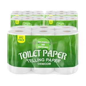 Papier toilette en vrac à prix avantageux, personnalisé, 3 plis, en gros, papier toilette en pulpe de bambou - Product Image 6