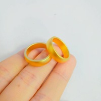Meistverkaufter Antiker Sandgold-Ring, Modischer und Schlichter 18k Vergoldeter Unisex-Ring