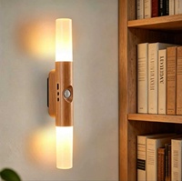 Lampe LED sans fil à détecteur de mouvement rechargeable par USB, fixation magnétique, pour chambre, placard, couloir