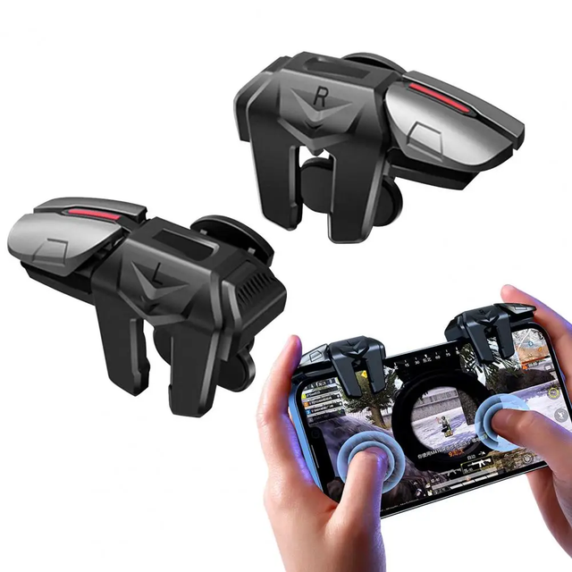 Wholesale Six Fingers Mobile Phone Game Controller Gaming Gaming Free Fire Trigger Shooter Joystick
