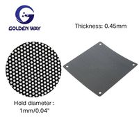 Filtre à poussière magnétique en PVC noir lavable de 120 mm pour ventilateur de boîtier d'ordinateur