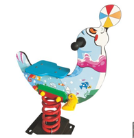 Manège à ressorts en acier et plastique de haute qualité pour parc d'attractions, utilisation extérieure, enfants de 3 à 12 ans, design personnalisé Zhenhong