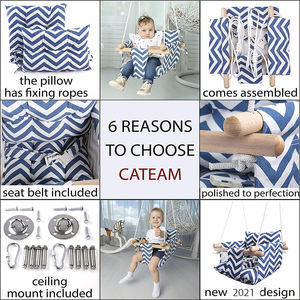 Columpio colgante portátil para dormir para bebés con almohada para uso <span class=keywords><strong>en</strong></span> interiores y exteriores <span class=keywords><strong>en</strong></span> el dormitorio, patio, parque o escuela - Product Image 6