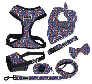 Aksesoris Hewan Peliharaan Berkualitas Tinggi, Set Harness dan Tali Anjing yang Dapat Dibalik, Rompi Anjing, Kalung Bandana, Kantong Kotoran Anjing, Promo TikTok - Product Image 5