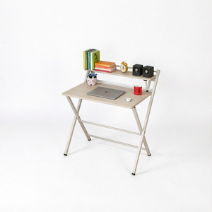 Escritorio de Oficina Moderno Convertible de Metal con Diseño de Paneles y Almacenamiento - Estante para Uso Infantil y Ejecutivo - Product Image 1