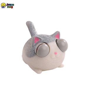 JITENG Giocattoli Antistress a Forma di Gatto con Occhi Sporgenti, Creativi e Divertenti, Morbidi e Carini - Product Image 1