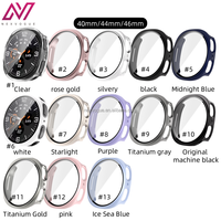 Casing Kaca Temper PC untuk Watch 8 40/44/46mm Terlaris 2025, Pengisian Daya Langsung, Layar HD, Anti-sidik Jari, 13 Warna