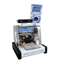 Mesin Pencetak Permen Panda-3D Otomatis, Robot Lukis Gula Baru, Mesin Pencetak Makanan Komersial, AI, Bisnis Ritel, Printer Permen 220V, Layar Sentuh