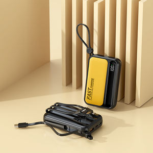 Nouveau <span class=keywords><strong>produit</strong></span> 10000mah Power Bank Usine innovante OEM Powerbank Câbles intégrés Banques d'alimentation à charge rapide les plus populaires - Product Image 3