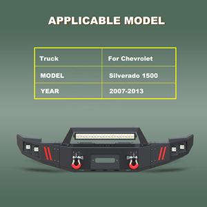 Barra de parachoques con cabrestante de 144W luz larga Bar para 2007-2013 Chevrolet <span class=keywords><strong>Siverado</strong></span> 1500 negro texturado negro <span class=keywords><strong>Siverado</strong></span> 1500 parachoques delantero - Product Image 2