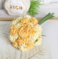27 Tangkai Bunga Hydrangea Sutra Buatan untuk Dekorasi Meja Pengantin, Dekorasi Pernikahan Modern
