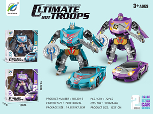 Jouets de construction éducatifs STEM pour enfants Voitures et robots qui transforment et déforment les véhicules et les camions d'assemblage en plastique - Product Image 6