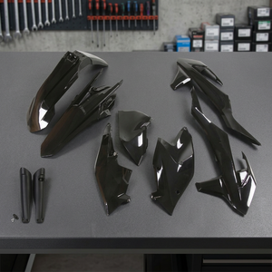 Kit di plastica nera completa per KTM EXC-F 350 accessori per motocicli 2017-2019 - Product Image 2