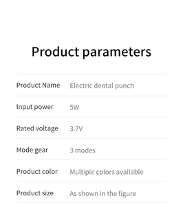 Irrigador Bucal Eléctrico Recargable de 1200mAh, 3 Modos, Portátil, Profesional, con Pulso de 0.6mm, para Uso Doméstico, Venta al Por Mayor - Product Image 4