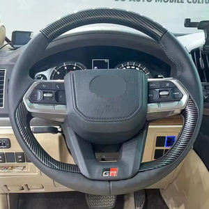 Volante Deportivo Estilo GR de Medio Cuero y Fibra de Carbono para Toyota Camry, Corolla, Fortuner, Wish, Altis, FJ, Land Cruiser, LC200, LC300, <span class=keywords><strong>Chr</strong></span>, Tacoma - Product Image 2