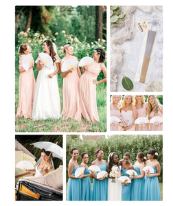 Personalized Bamboo Fan Custom Wedding Guest Gifts - Product Image 5