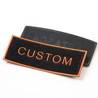 Patchs personnalisés en gros avec surface bouclée et logo de marque en caoutchouc PVC gaufré 3D