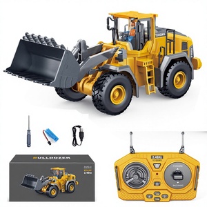 Excavatrice et <span class=keywords><strong>camion</strong></span> télécommandés en alliage à l'échelle 1:20, 2,4 GHz, 11 canaux, avec musique et sons - Ensemble de construction - Product Image 5