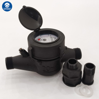 Medidor de Agua Mecánico Ajustable Externamente DN15-25, Color Negro, IP68, OEM, Alto Rendimiento, ISO 4064 Clase B