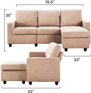 Conjunto de sofá clásico italiano, muebles de estilo francés antiguo con proveedor de sofá real - Product Image 6