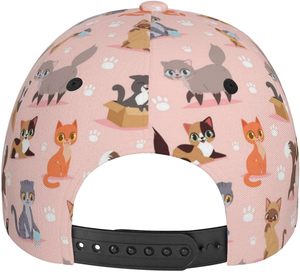 หมวกเบสบอลแมวตลกน่ารักหมวกเบสบอลสำหรับผู้หญิงผู้ชายปรับได้ - Product Image 6