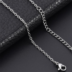 HX0071 collar retro de moda para hombre con escudo ovalado, colgante de espada de escudo de <span class=keywords><strong>caballero</strong></span>, colgante de aleación para hombre, collar de acero inoxidable - Product Image 6
