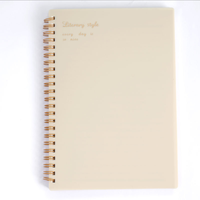 Benutzer definierte Retro einfache A5 B5 Student Horizontal Grid Literary Diary Notebooks mit Papier abdeckung für Schul briefpapier und Zubehör
