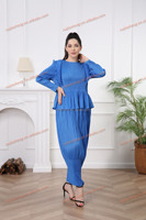 Personnalisable noir Satin plissé robe mi-longue femmes élégante église modeste robes de soirée gratuit doux ordre naturel bohème à volants