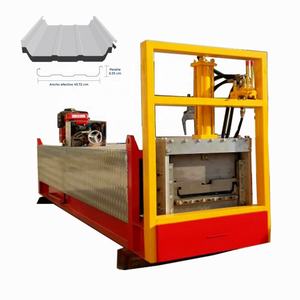 Mexico KR18 KR24 Portable Standing Seam Roof Profile Roll Forming Machine