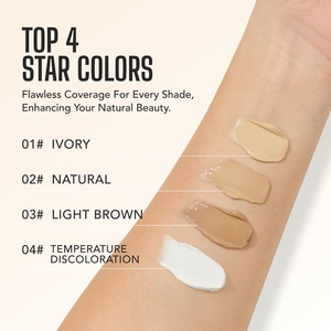 High Quality Liquid <b>Foundation</b> Full Coverage Mineral Liquid Durable Matt Waterproof Oil Control Dark Color - Product Image 4