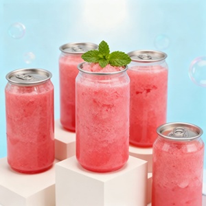 Mini Latas de Soda de Grado Alimenticio de 200 ml, Frascos de Plástico PET Transparentes con Tapas para Dulces, Jugos y Bebidas - Product Image 5