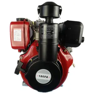 Çin hava soğutmalı tek silindirli dizel motor, Model 186f 9 Hp dizel motor satışı, 10hp hava soğutmalı dizel motor