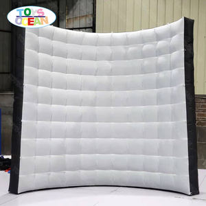 Curve Wall Multi Color <span class=keywords><strong>Inflatable</strong></span> Wall背景LEDストリップフォトブースの壁 - Product Image 4