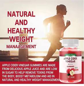 Gummies au vinaigre de cidre de pomme (ACV) KETO pour femmes, marque privée OEM ODM, complément alimentaire <span class=keywords><strong>sans</strong></span> <span class=keywords><strong>sucre</strong></span> pour la digestion et un ventre plat - Product Image 2